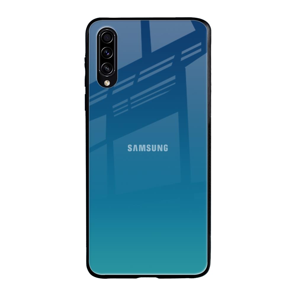 Celestial Blue Samsung Galaxy A70s Glass Back Cover Online