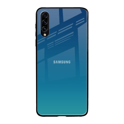 Celestial Blue Samsung Galaxy A70s Glass Back Cover Online