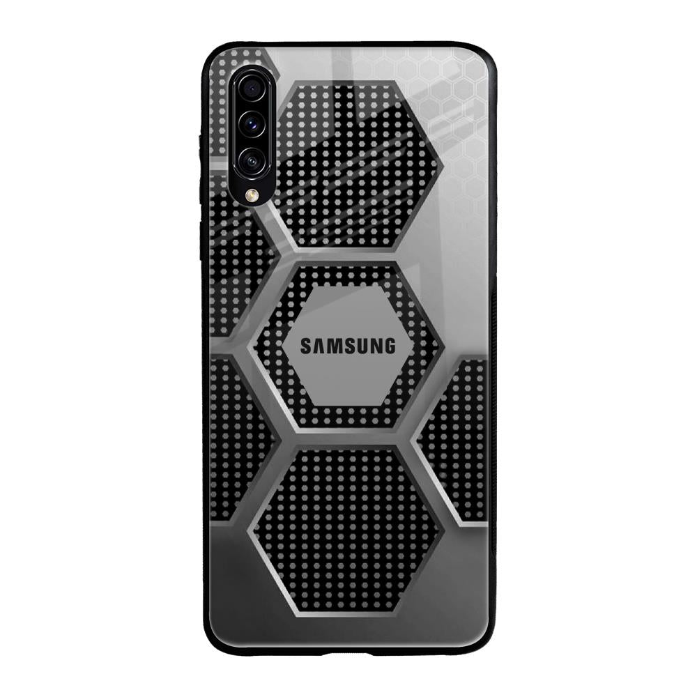 Hexagon Style Samsung Galaxy A70s Glass Back Cover Online