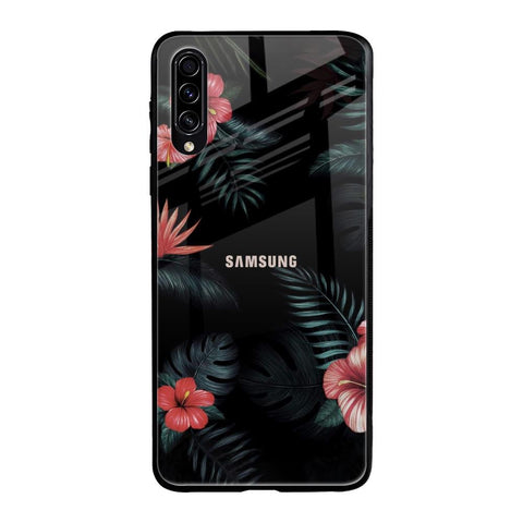 Tropical Art Flower Samsung Galaxy A70s Glass Back Cover Online