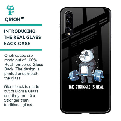 Real Struggle Glass Case for Samsung Galaxy A70s