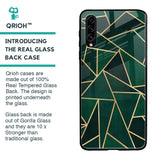 Abstract Green Glass Case For Samsung Galaxy A70s