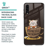 Tea With Kitty Glass Case For Samsung Galaxy A70s