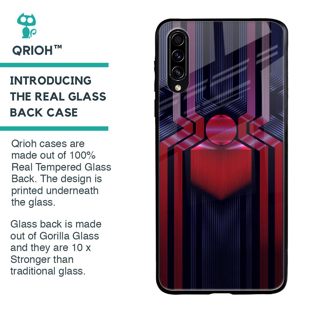 Super Art Logo Glass Case For Samsung Galaxy A70s