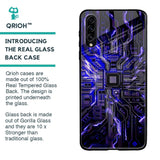 Techno Color Pattern Glass Case For Samsung Galaxy A70s