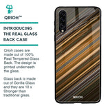 Diagonal Slash Pattern Glass Case for Samsung Galaxy A70s