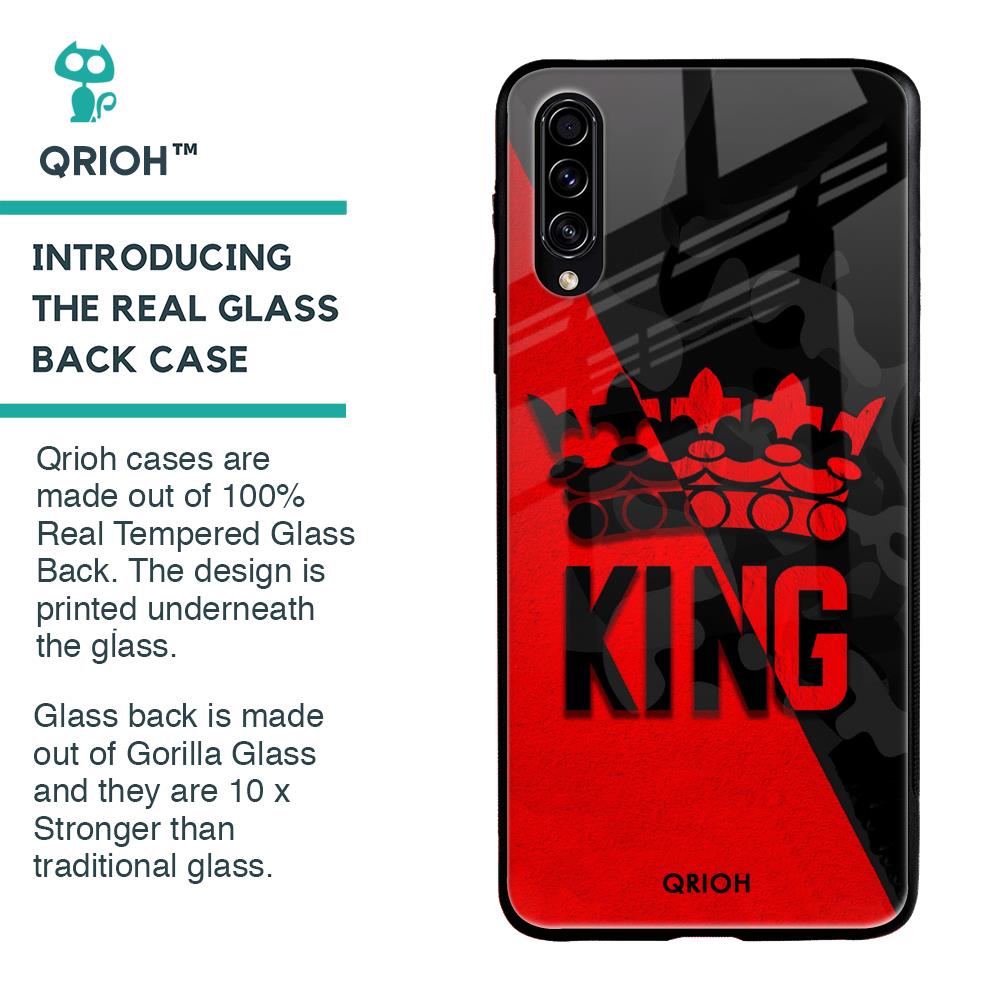 I Am A King Glass Case for Samsung Galaxy A70s