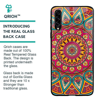 Elegant Mandala Glass Case for Samsung Galaxy A70s