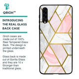 Geometrical Marble Glass Case for Samsung Galaxy A70s