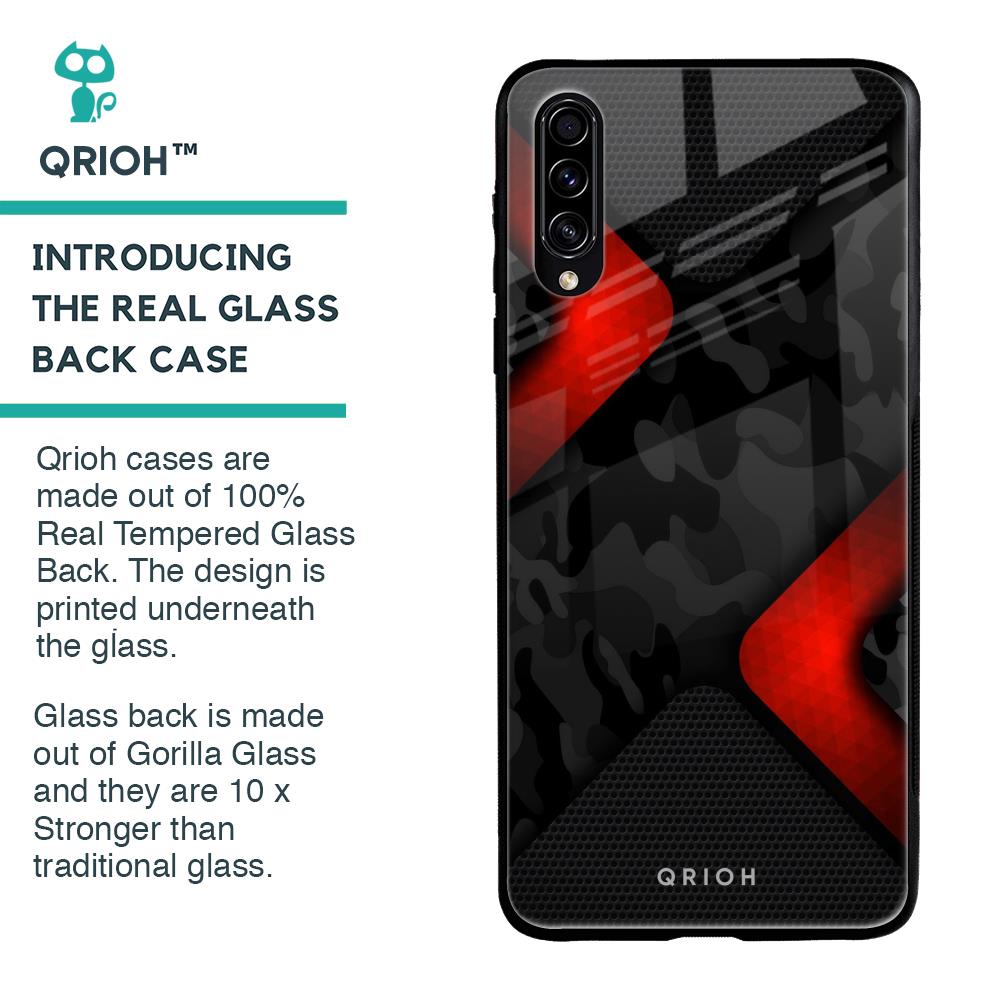 Modern Camo Abstract Glass Case for Samsung Galaxy A70s