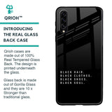 Black Soul Glass Case for Samsung Galaxy A70s