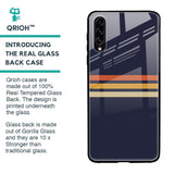 Tricolor Stripes Glass Case For Samsung Galaxy A70s