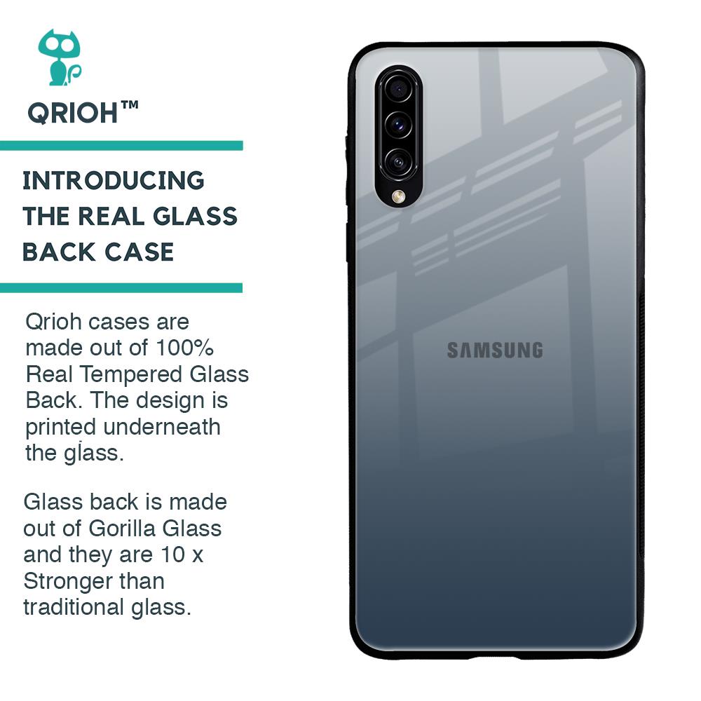 Smokey Grey Color Glass Case For Samsung Galaxy A70s