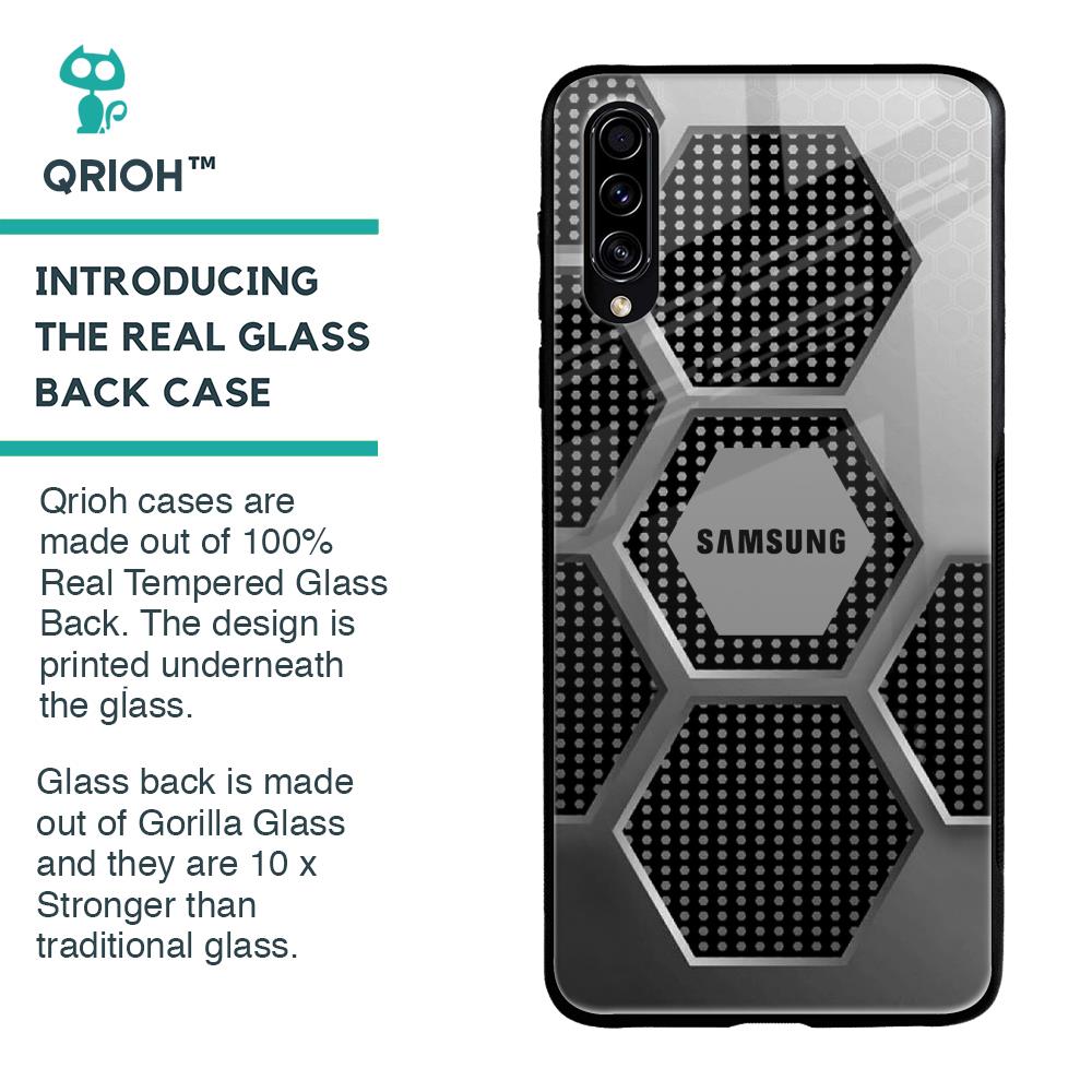 Hexagon Style Glass Case For Samsung Galaxy A70s