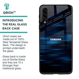 Blue Rough Abstract Glass Case for Samsung Galaxy A70s