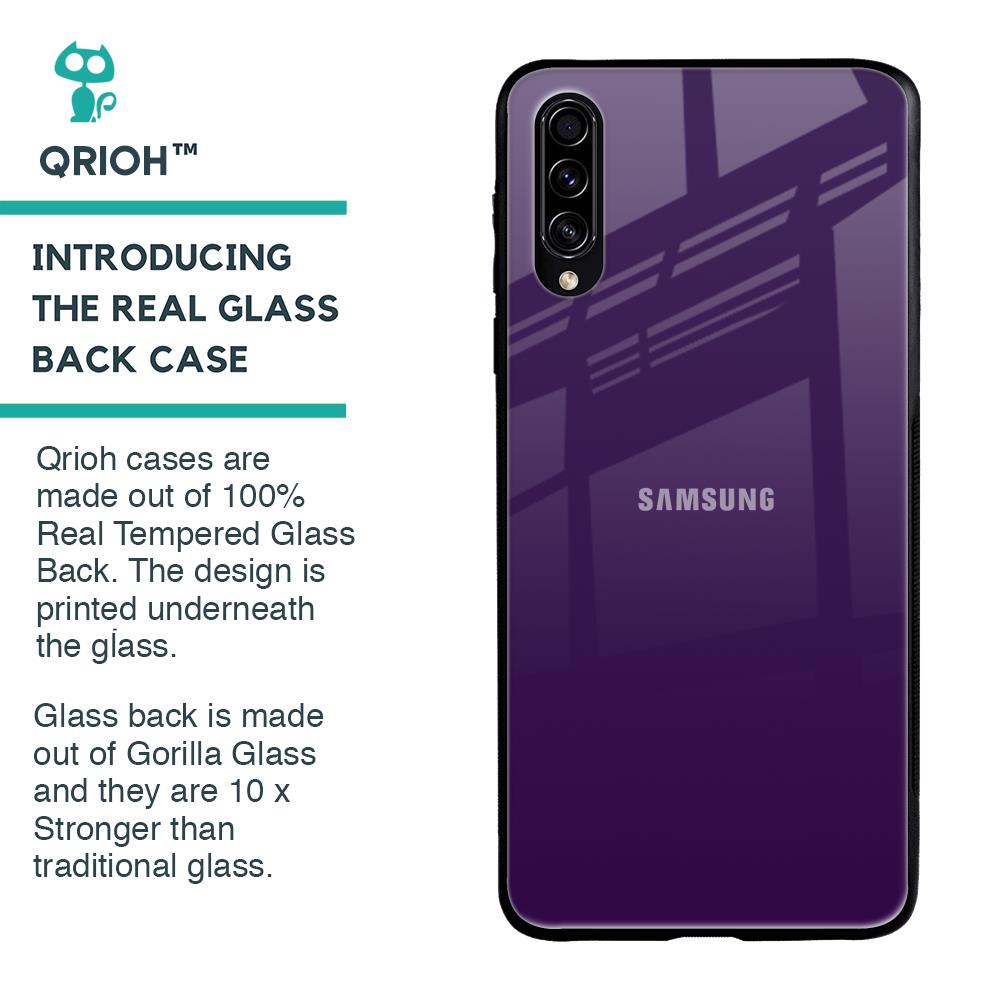 Dark Purple Glass Case for Samsung Galaxy A70s