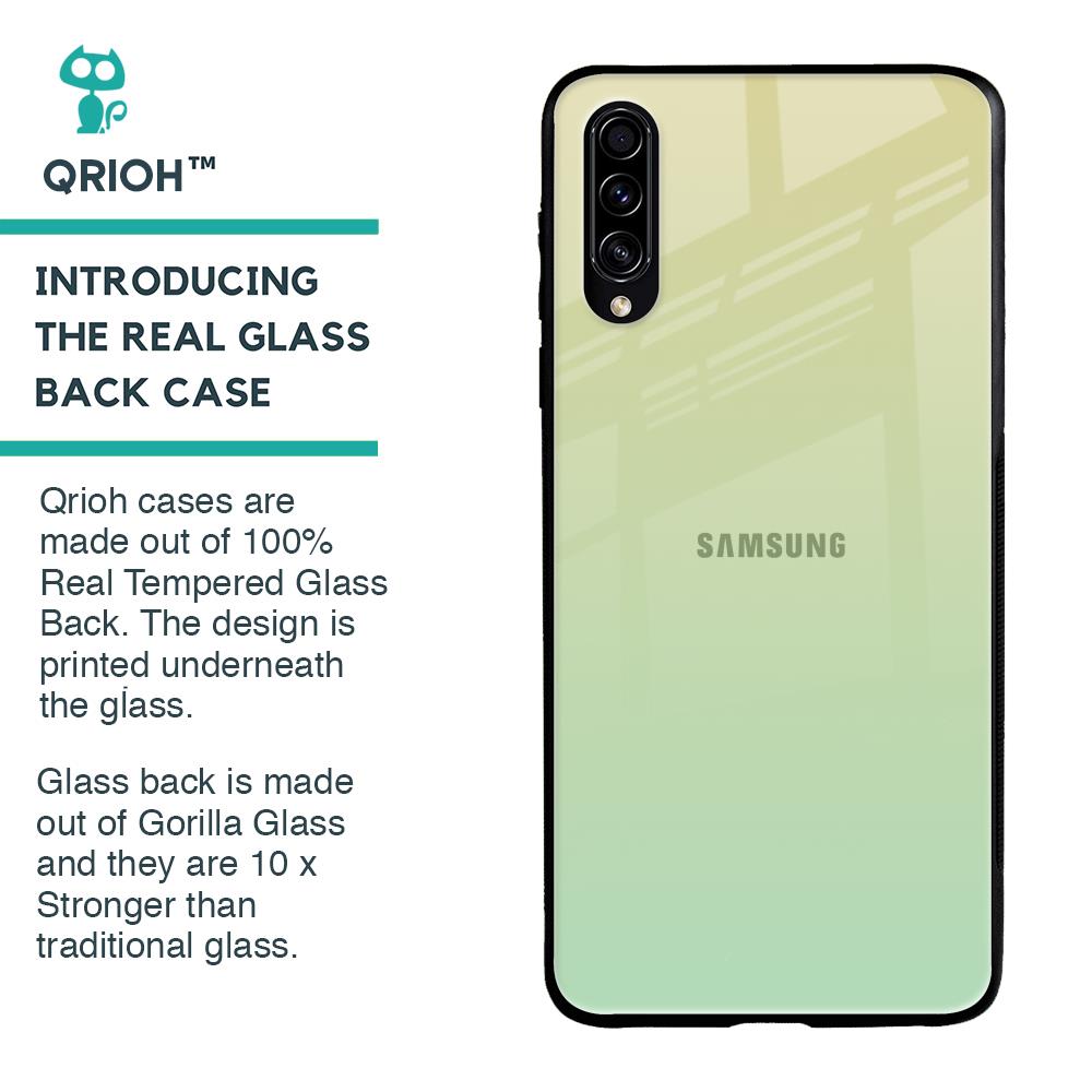 Mint Green Gradient Glass Case for Samsung Galaxy A70s