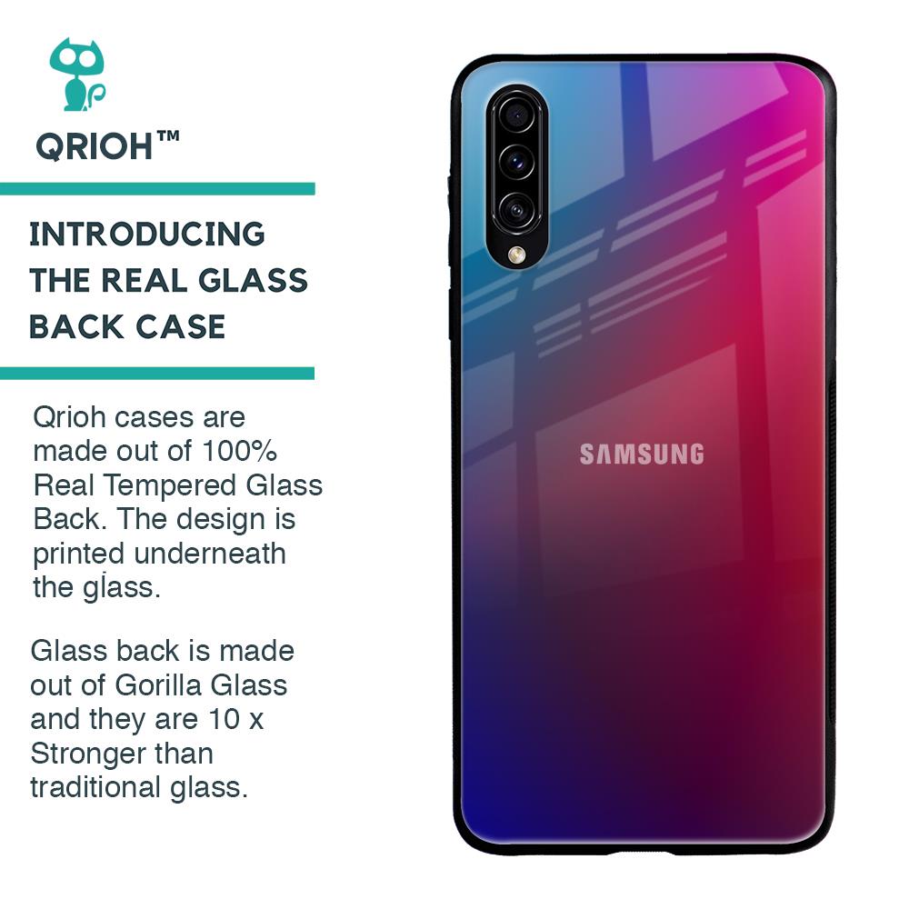 Magical Color Shade Glass Case for Samsung Galaxy A70s