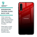 Maroon Faded Glass Case for Samsung Galaxy A70s