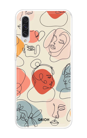 Abstract Faces Samsung Galaxy A70s Back Cover