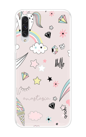 Unicorn Doodle Samsung Galaxy A70s Back Cover