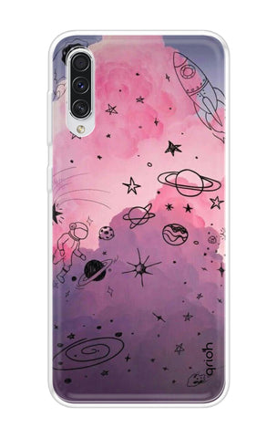 Space Doodles Art Samsung Galaxy A70s Back Cover