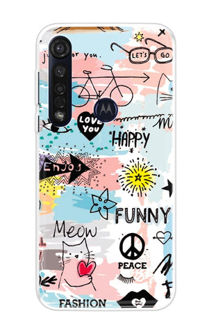 Happy Doodle Motorola Moto G8 Plus Back Cover