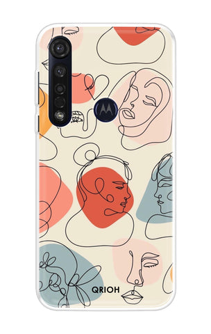 Abstract Faces Motorola Moto G8 Plus Back Cover