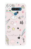 Unicorn Doodle LG Q60 Back Cover