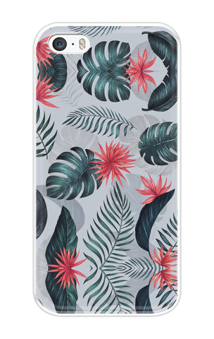 Retro Floral Leaf iPhone SE Back Cover