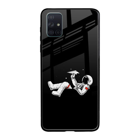 Space Traveller Samsung Galaxy A51 Glass Back Cover Online