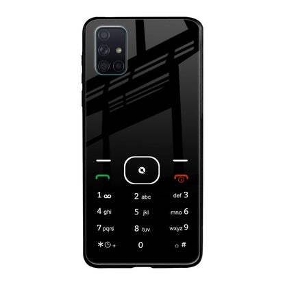 Classic Keypad Pattern Samsung Galaxy A51 Glass Back Cover Online