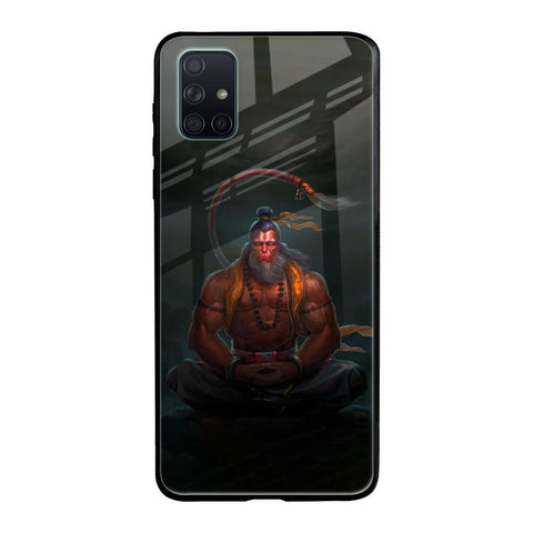 Lord Hanuman Animated Samsung Galaxy A51 Glass Back Cover Online