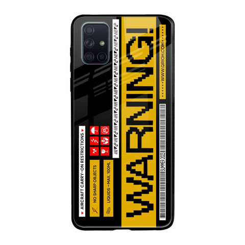 Aircraft Warning Samsung Galaxy A51 Glass Back Cover Online