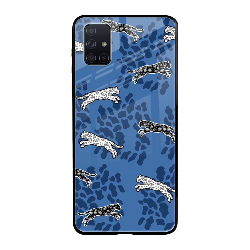 Blue Cheetah Samsung Galaxy A51 Glass Back Cover Online