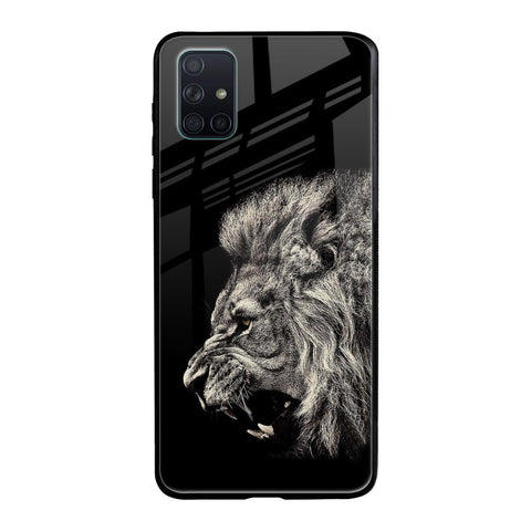 Brave Lion Samsung Galaxy A51 Glass Back Cover Online
