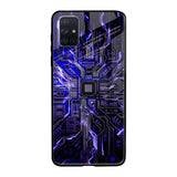 Techno Color Pattern Samsung Galaxy A51 Glass Back Cover Online