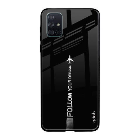Follow Your Dreams Samsung Galaxy A51 Glass Back Cover Online