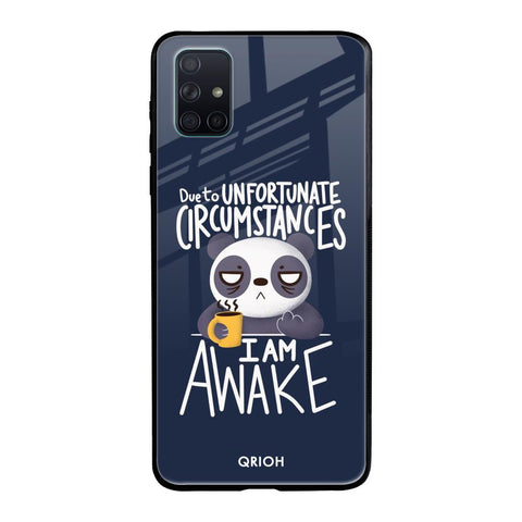 Struggling Panda Samsung Galaxy A51 Glass Back Cover Online