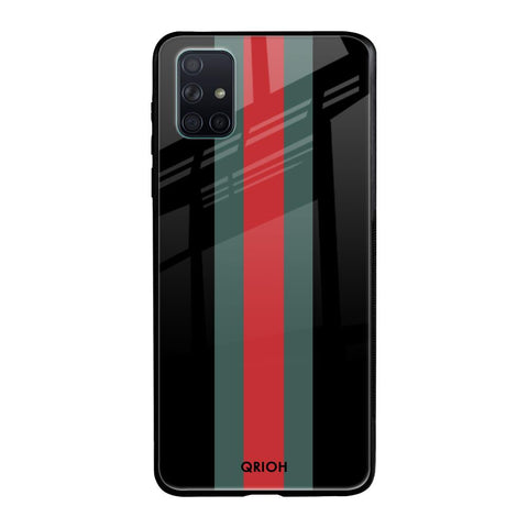 Vertical Stripes Samsung Galaxy A51 Glass Back Cover Online