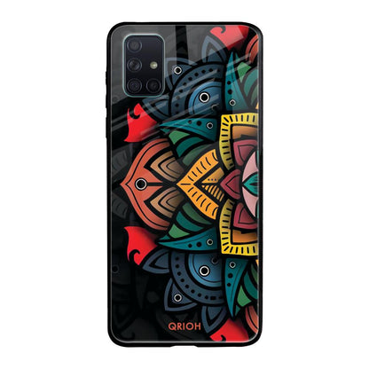 Retro Gorgeous Flower Samsung Galaxy A51 Glass Back Cover Online