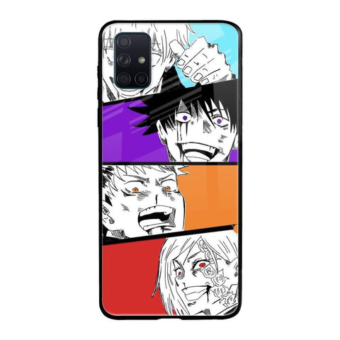 Anime Sketch Samsung Galaxy A51 Glass Back Cover Online