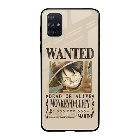 Luffy Wanted Samsung Galaxy A51 Glass Back Cover Online