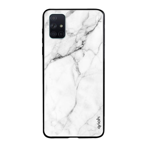 Modern White Marble Samsung Galaxy A51 Glass Back Cover Online