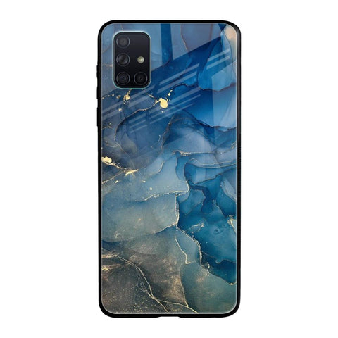 Blue Cool Marble Samsung Galaxy A51 Glass Back Cover Online