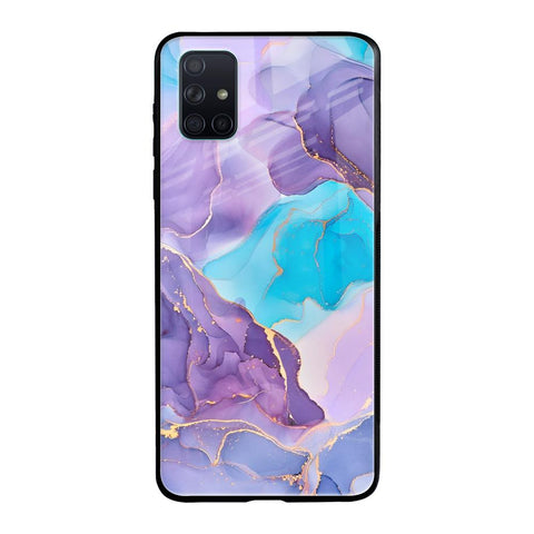 Alcohol ink Marble Samsung Galaxy A51 Glass Back Cover Online