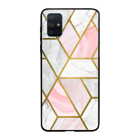 Geometrical Marble Samsung Galaxy A51 Glass Back Cover Online