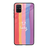 Lucky Abstract Samsung Galaxy A51 Glass Back Cover Online