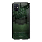 Green Leather Samsung Galaxy A51 Glass Back Cover Online