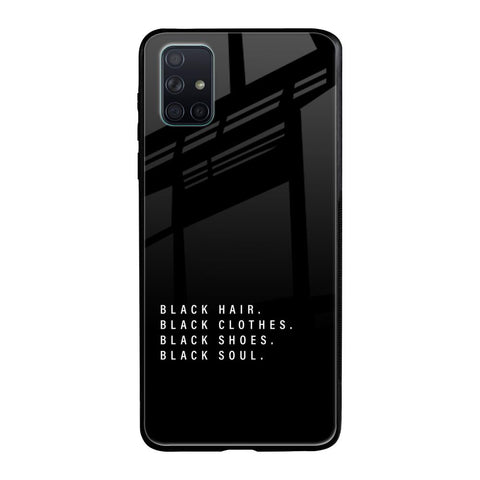 Black Soul Samsung Galaxy A51 Glass Back Cover Online